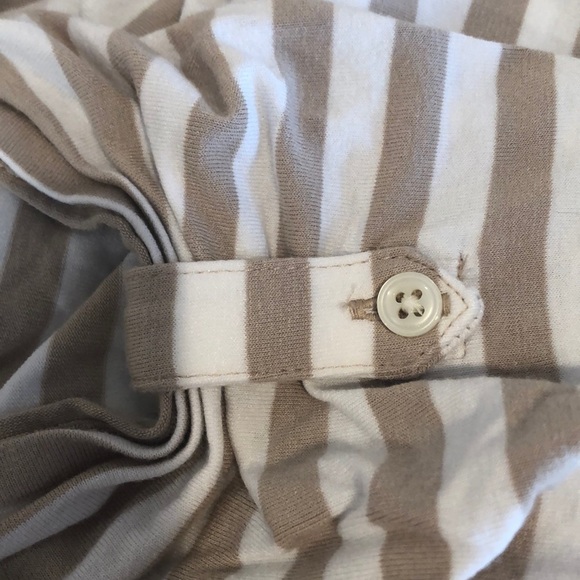 Chico’s Tie at Waist Stripped Button Down Top Small - Picture 5 of 8